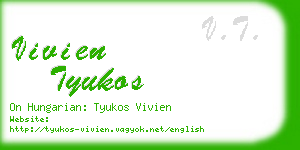 vivien tyukos business card